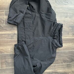 Alphalete Black Cropped Utility Jacket Athleisure